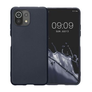 Husa Kwmobile pentru Xiaomi Mi 11 Lite 5G/11 Lite 5G NE, Silicon, Albastru, 57274.115