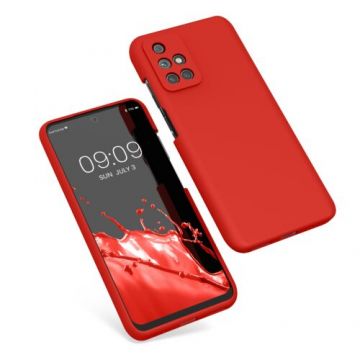 Husa Kwmobile pentru Xiaomi Redmi 10 5G, Silicon, Rosu, 56153.09