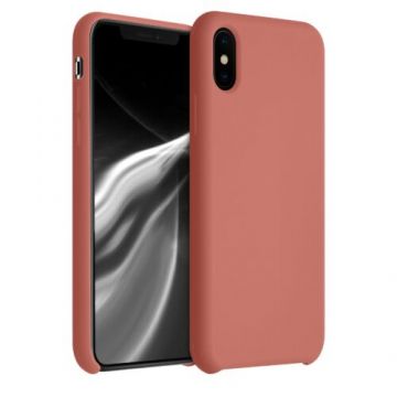 Husa pentru iPhone X/iPhone XS, Silicon, Rose Gold, 46313.215