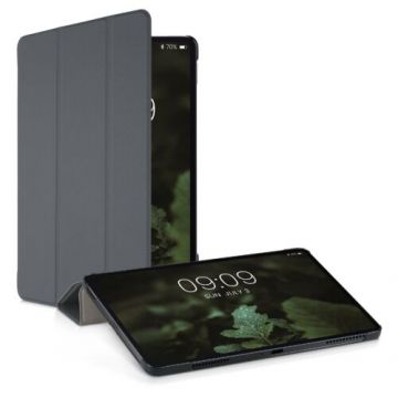 Husa pentru tableta Xiaomi Pad 5, Kwmobile, Gri, Piele ecologica, 56615.73