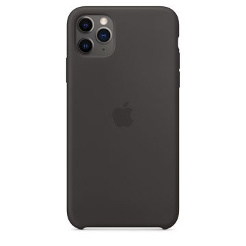 Capac protectie spate Apple Silicone Case pentru iPhone 11 Pro Max Black