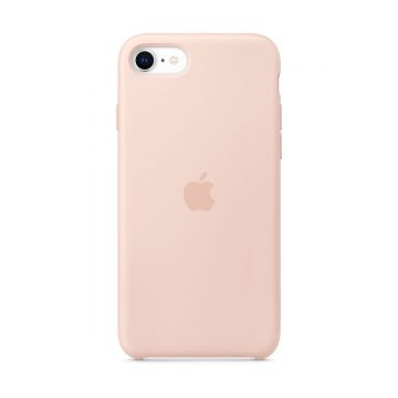 Capac protectie spate Apple Silicone Case pentru iPhone SE 2020 - Pink Sand