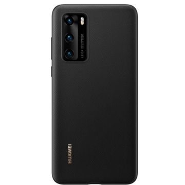 Capac protectie spate Huawei PU Cover pentru P40 Black