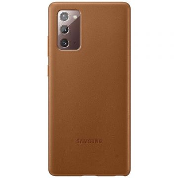 Capac protectie spate Samsung Leather Cover EF-VN980 pentru Galaxy Note 20 (N980) Brown