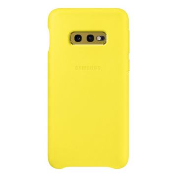 Capac protectie spate Samsung Leather Cover pentru Galaxy S10e (G970F) Yellow