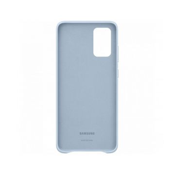 Capac protectie spate Samsung Leather Cover pentru Galaxy S20 Plus Sky Blue