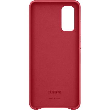 Capac protectie spate Samsung Leather Cover pentru Galaxy S20 Red