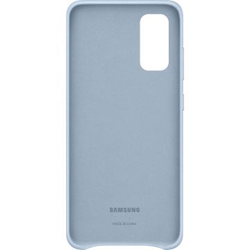 Capac protectie spate Samsung Leather Cover pentru Galaxy S20 Sky Blue