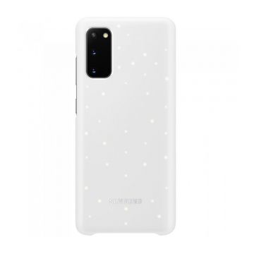 Capac protectie spate Samsung LED Cover EF-KG980 pentru Galaxy S20(G980) White