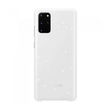 Capac protectie spate Samsung LED Cover EF-KG985 pentru Galaxy S20 Plus (G985) White