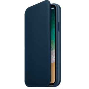 Husa Apple Folio piele electric blue pt Iphone X MRGE2ZM-A