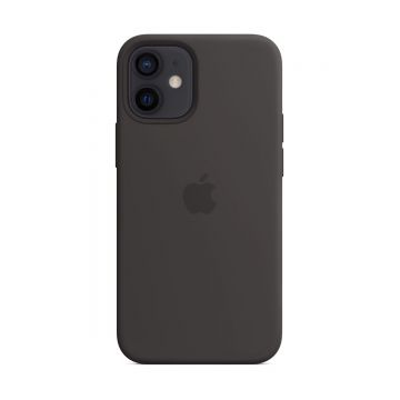Husa Apple Leather Case MagSafe pentru iPhone 12 Mini Black