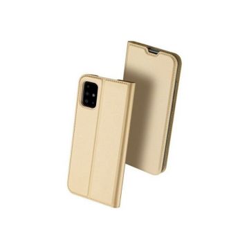 Husa Dux Ducis Book Skin pt Samsung Galaxy A51 gold