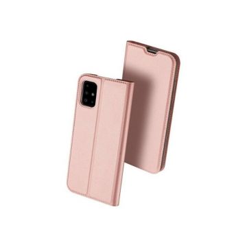 Husa Dux Ducis Book Skin pt Samsung Galaxy A51 rose gold