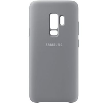 Husa protectie spate Samsung Silicone Cover Gray pt Galaxy S9 Plus