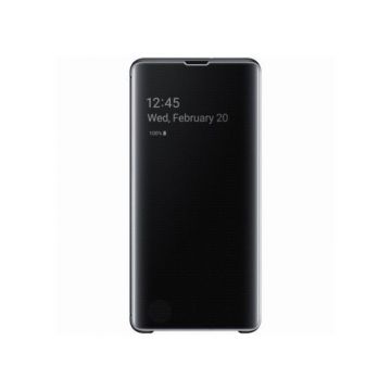 Husa Samsung Clear View Cover black pt Samsung Galaxy S10+
