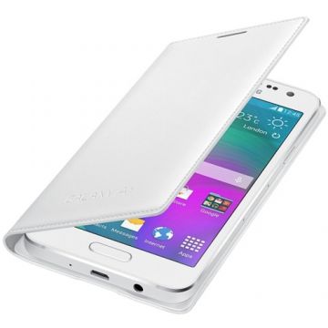 Husa Samsung Flip Cover EF-FA300BWEGWW white pt Galaxy A3 A300