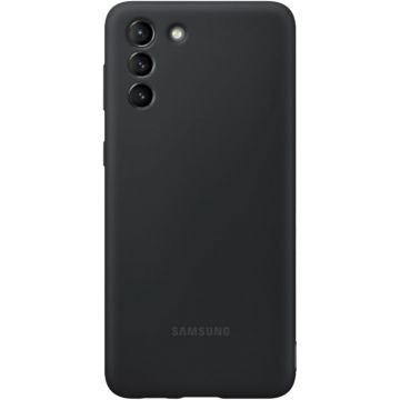 Husa Samsung Silicone Cover pentru Galaxy S21 Plus Black