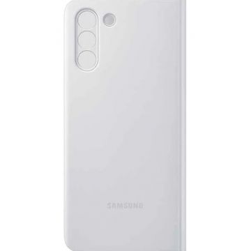 Husa Smart Clear View Samsung pentru Samsung Galaxy S21 Plus Gri