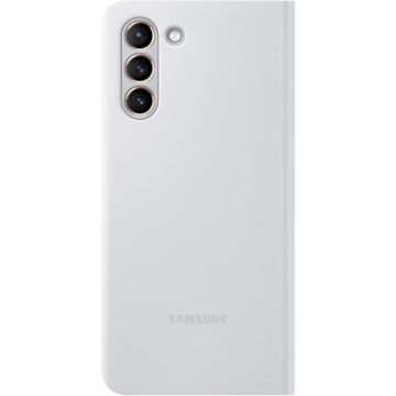 Husa Smart LED View Cover Samsung pentru Samsung Galaxy S21 Light Gray