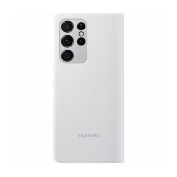 Husa Smart LED View Cover Samsung pentru Samsung Galaxy S21 Ultra Light Gray