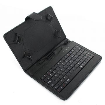 Husa Tableta 8 Inch Cu Tastatura Micro Usb Model X , Negru C7