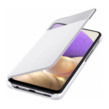 Husa View Wallet Cover Samsung pentru Samsung Galaxy A32 Alb