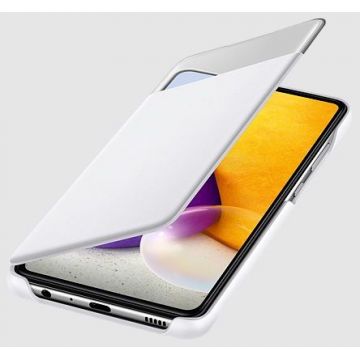 Husa View Wallet Cover Samsung pentru Samsung Galaxy A72 Alb