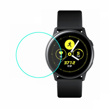Set 3 folii de protectie din sticla securizata pentru Samsung Galaxy Watch Active SM-R500 transparent