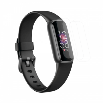 Set 3 folii de protectie ecran pentru Fitbit Luxe din Hidrogel rezistent la zgarieturi transparent