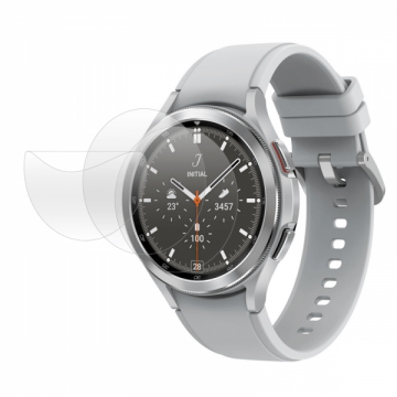 Set 3 folii de protectie ecran pentru smartwatch Samsung Galaxy Watch 4 46mm din Hidrogel rezistent la zgarieturi transparent