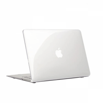Set protectie 2 in 1 pentru MacBook Air 11 inch A1465 / A1370 cu husa din plastic lucios si folie ecran TPU incolor