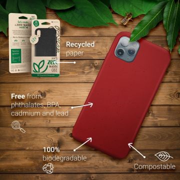 Carcasa biodegradabila Forcell Bio compatibila cu iPhone 11 Pro Red