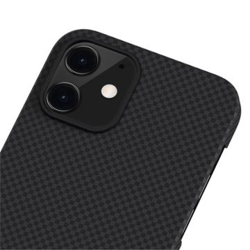Carcasa PITAKA MagEZ Plain compatibila cu iPhone 12 Mini Black/Grey