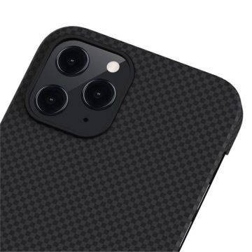 Carcasa PITAKA MagEZ Plain compatibila cu iPhone 12 Pro Black/Grey