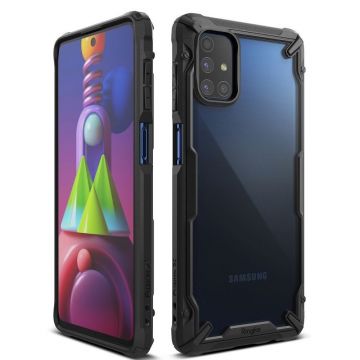 Carcasa Ringke Fusion X compatibila cu Samsung Galaxy M51 Black