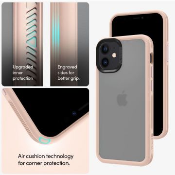 Carcasa Spigen Ciel Color Brick compatibila cu iPhone 12 Mini Pink Sand
