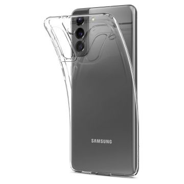 Carcasa Spigen Liquid Crystal compatibila cu Samsung Galaxy S21 Plus Crystal Clear