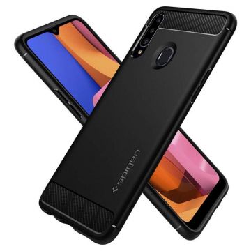 Carcasa Spigen Rugged Armor compatibila cu Samsung Galaxy A20s Matte Black