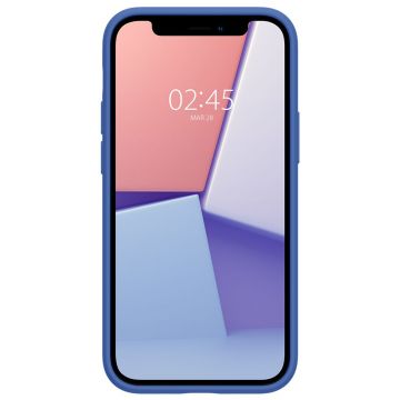 Carcasa Spigen Silicone compatibila cu iPhone 12 Mini Linen Blue