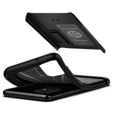 Carcasa Spigen Slim Armor compatibila cu Samsung Galaxy S20 Plus Black