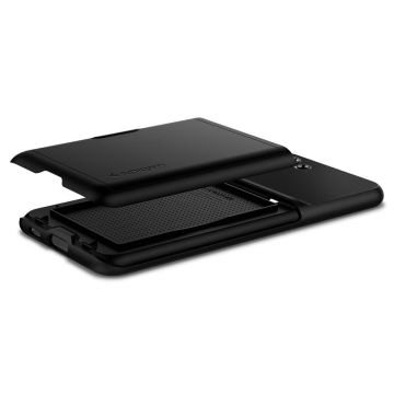Carcasa Spigen Slim Armor CS compatibila cu Samsung Galaxy S21 Plus Black