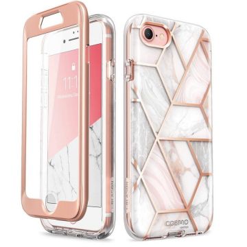 Carcasa stylish Supcase Cosmo compatibila cu iPhone 7/8/SE 2020/2022, Protectie display, Marble