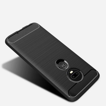 Carcasa TECH-PROTECT TPUCARBON Motorola Moto G7 Play Black