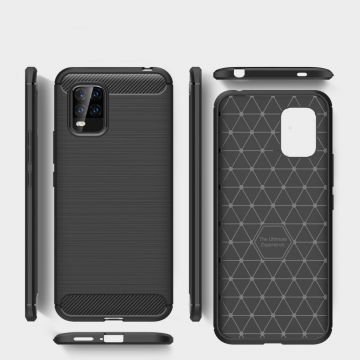 Carcasa TECH-PROTECT TPUCARBON Xiaomi Mi 10 Lite Black