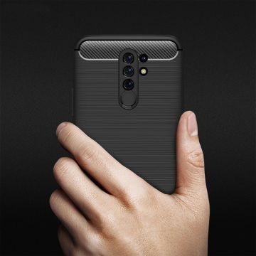 Carcasa TECH-PROTECT TPUCARBON Xiaomi Redmi 9 Black