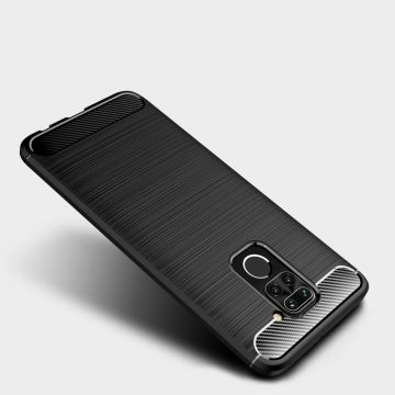 Carcasa TECH-PROTECT TPUCARBON Xiaomi Redmi Note 9 Black
