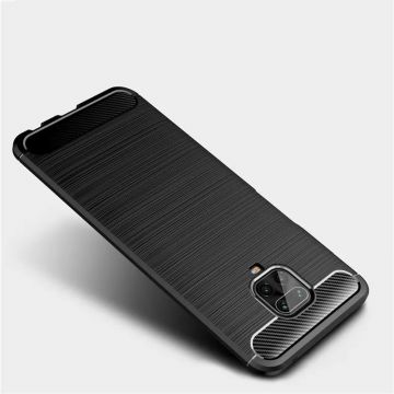 Carcasa TECH-PROTECT TPUCARBON Xiaomi Redmi Note 9S / 9 Pro / 9 Pro Max Black