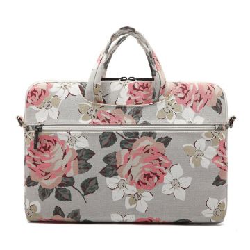 Geanta universala laptop 15/16 inch Canvaslife Briefcase White Rose