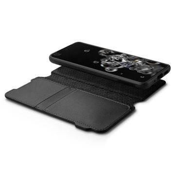 Husa Spigen Ciel Wallet Brick compatibila cu Samsung Galaxy S20 Ultra Black